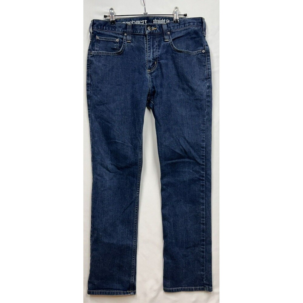 Carhartt Men's Straight Fit Blue Denim Jeans 32x30